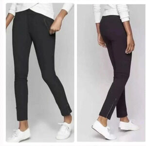 Athleta Wander Stash Skinny Mid Rise Black Pants Size 2
